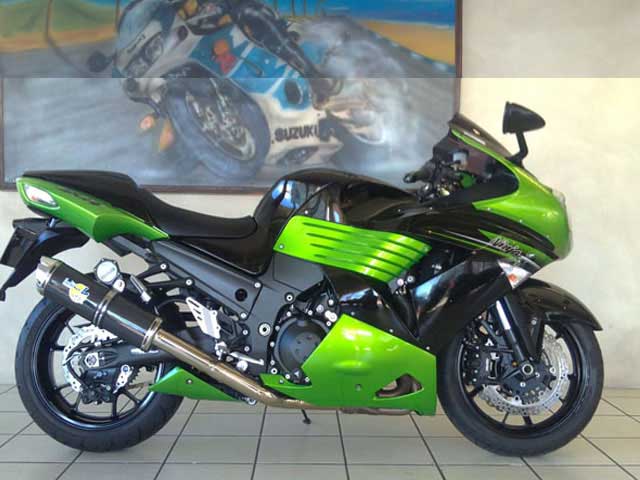 Green Kawazaki SuperBike